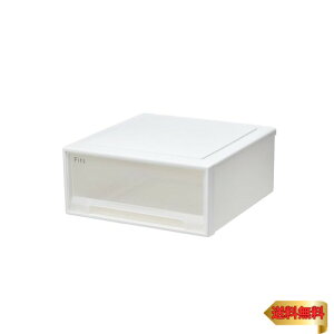 天馬 収納ボックス フィッツケース 小物収納 幅45×奥行45×高さ20cm 収納ケース たわみにくい 小物入れ 衣装ケース 日本製 再生材配合