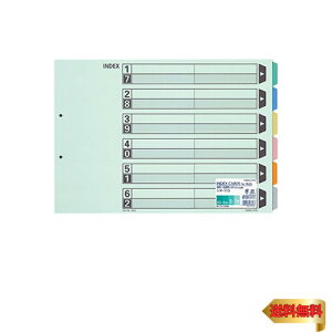 RN(KOKUYO) t@C CfbNX J[d؃J[h t@Cp 6Ro 2 A3 10g VL-113