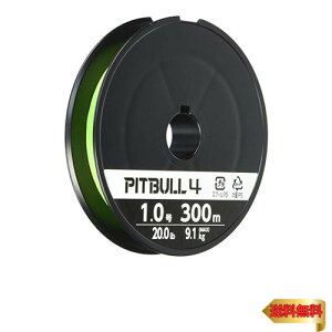 シマノ(SHIMANO) ライン ピットブル4 300m 1.0号 ライムグリーン PL-M74S 釣り糸 ライン 1号
