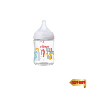 ピジョン 母乳実感 哺乳びん 160ml 0ヵ月~ 早く冷める耐熱ガラス製 Zoo ズー キズがつきにくく衛生的 白