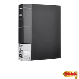 ナカバヤシ アルバム フォトグラフィリア KG判 200枚 2段 ブラック PHKG-1020-D