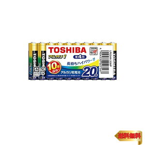����(TOSHIBA) �A���J�����d�r �P4�` 20�{�� 1.5V �g�p��������10�N �t�R��h�~�\�� �A���J��1 �܂Ƃ߃p�b�N LR03AN