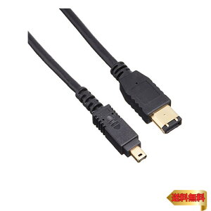 GR IEEE1394 FireWire400(i.LINKEDV)P[u 6pin-4pin 1.0m ubN IE-461BK