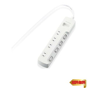 �G���R�� �d���^�b�v �ʃX�C�b�` �ȃG�l �X�C���O�v���O 4�� 1m �z���C�g T-E5A-2410WH