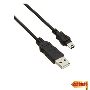 GR USBminiP[u RoHSwߏ USB A IX-USB miniB IX 1.5m ubN USB-ECOM515