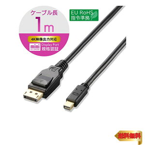 GR ~jfBXvC|[gP[u miniDisplayPort ver1.2 1m CAC-DPM1210BK