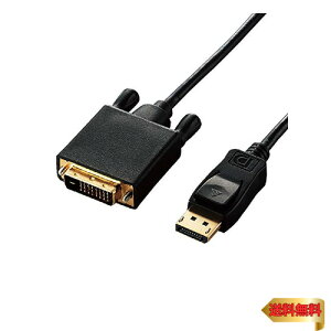 �G���R�� �ϊ��P�[�u�� DisplayPort DVI 1.0m �u���b�N CAC-DPDVI10BK