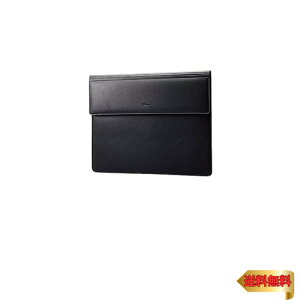 エレコム パソコンケース PCケース 薄型フラップ スリーブ型 ソフトレザー リストレスト一体型 デスクマット 14インチ ブラック BM-IB