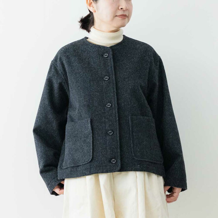 楽天市場】Midi Umi ノーカラーショートジャケット : LASQstore 楽天市場店 