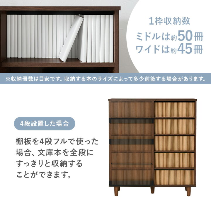 楽天市場】［コミック収納約400冊］脚つき 大容量 本棚【Kikka】キッカ 