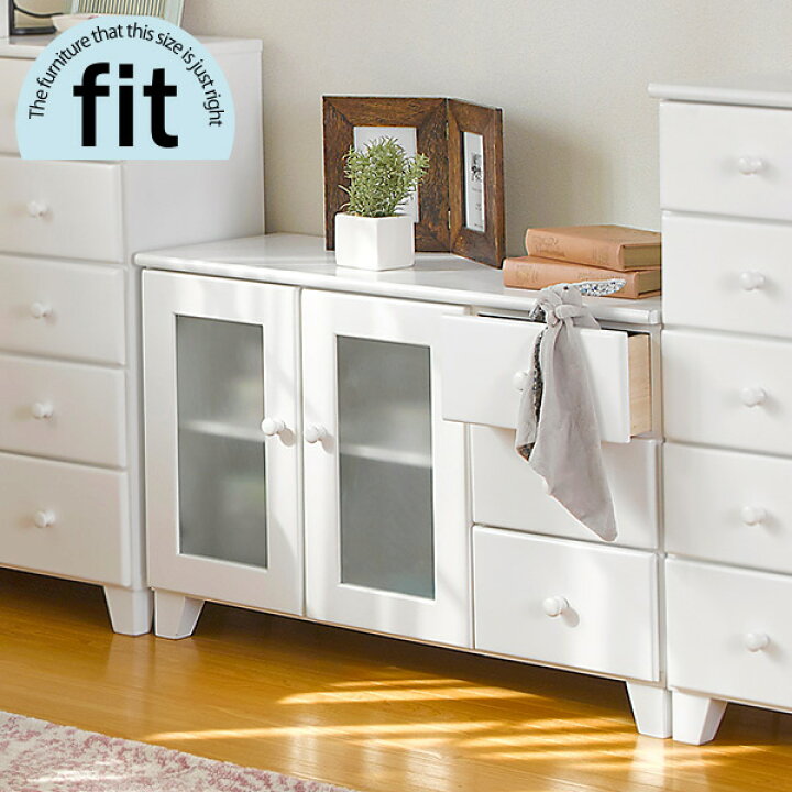 楽天市場 完成品 リビングボード 白 ホワイト Fit フィット リビング キャビネット 収納棚 収納家具 木製 リビング収納 おしゃれ シンプル 新生活 白家具 ティアラシック 姫系家具shop
