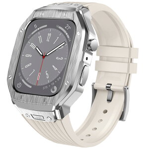 3/18-p10�y1�N�ۏ؁zApple watch �o���h �����Y Apple Watch �o���h�ƃP�[�X�Ɣw�ʃP�[�X��3in1��̌^�f�U�C�� 45/44mm SE3 apple watch ��̌^�o���h �����Y ���������� �A�b�v���E�H�b�` �o���h �J�o�[�t�� 