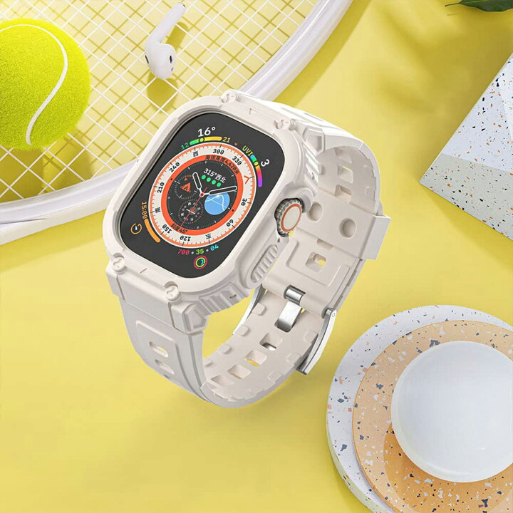 楽天市場】【 一体式 】YOFITAR Apple Watch バンド TPU製 クリア 