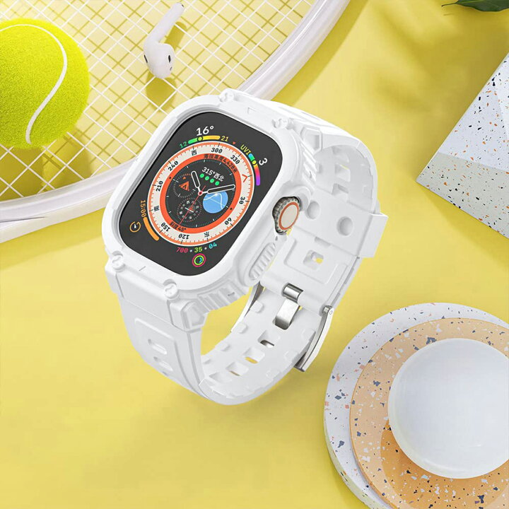 楽天市場】【 一体式 】YOFITAR Apple Watch バンド TPU製 クリア 