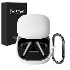【p10】【1年保証】YOFITAR for Anker Soundcore Liberty 5ケースSoundcore Liberty 5 保護カバー シリコンケース 全面保護 落下防止 キズ防止 耐衝撃 装着充電可能 防水 防塵 カラビナ付き case liberty 5 ケース リバティ 5 ケース liberty 5