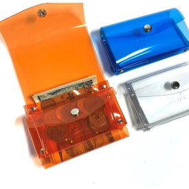 全11色 お札が折れない お札折らない ロールウォレット ミニ財布 小さい財布 コンパクト財布 防滴 撥水 防汚 防水 透明 クリアPVC acp pst 楽天市場店 送料無料 受注生産 2~4週