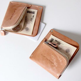 本革 ミニ財布 スマートウォレット （小銭入れ付き） マネークリップ L字財布 みたいな 新感覚ウォレット 革 ヌメ革 レザー nfl pst 楽天市場店 送料無料 受注生産 2~4週