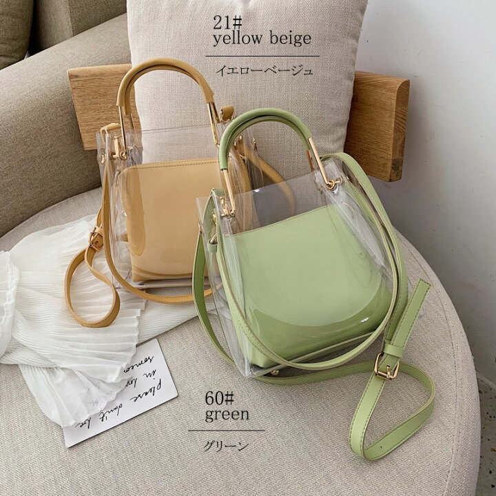 楽天市場】クリアバッグ ショルダー トート ミニ おしゃれ バッグ 夏  