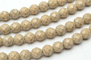 【連売り】高品質 台湾産北投石 64面カット 6mm 1連(約38cm)天然石 パワーストーン ビーズ パーツ _R5503-6