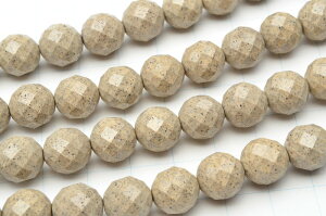 【連売り】高品質 台湾産北投石 64面カット 10mm 1連(約38cm)天然石 パワーストーン ビーズ パーツ _R5503-10