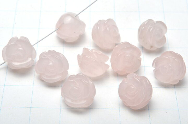 楽天市場】【1粒売り】ローズクォーツ 薔薇カット 12mm 粒売り 