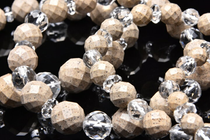 楽天市場】【20％OFF!】台湾産健康石 北投石＆水晶 64面カット 12mm 