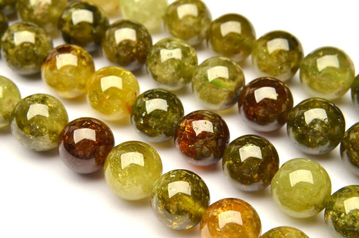 楽天市場】グリーンガーネット 11mm ラウンド 1連（約38cm  