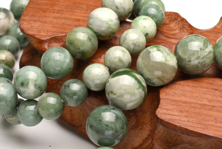 楽天市場】日本銘石 レア！入手困難 北海道産 日高翡翠 12mm 天然石  