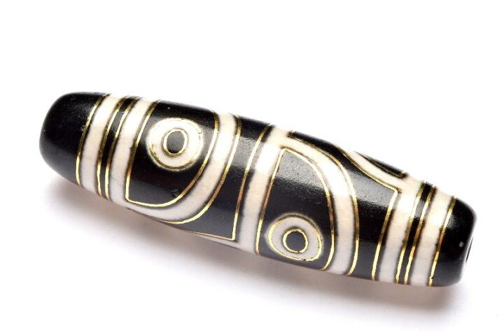 楽天市場】金線天珠 四眼天珠 50x15mm 天珠(貫通穴) 天然石 