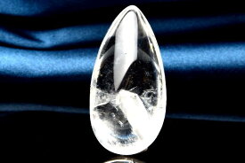【1点物】貫入水晶！ クォーツインクォーツ　30x15mm　ドロップ 天然石 パワーストーン ルース アクセサリー _PJ9364