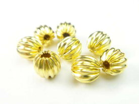 シボリビーズ　金(5x5mm)　30個入　[KL4915]