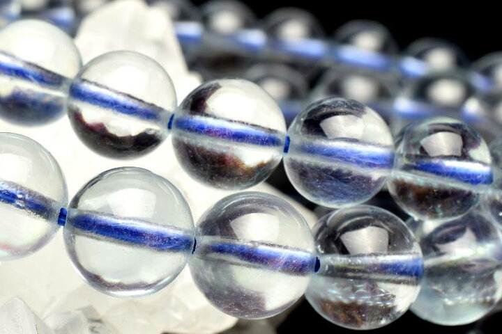 楽天市場】氷のような質感 アクアマリン 8.5mm 天然石 パワーストーン 