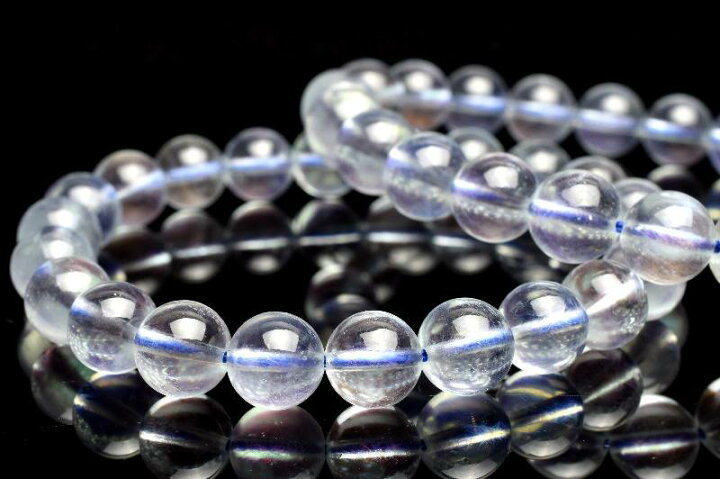 楽天市場】氷のような質感 アクアマリン 8.5mm 天然石 パワーストーン 