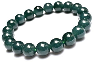 【1点物】AA☆グアテマラ産 マンサーノ翡翠 ブルージェダイト 青翡翠 9.5mm ブレスレット アクセサリー _MA8003