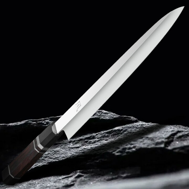 楽天市場】【特典付き】柳刃包丁 9寸 刃渡り270mm V金10号鋼 黒檀×黒  