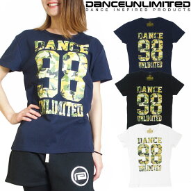 3枚以上で2,552円!!【メール便対応】 Tシャツ レディース 半袖 Tシャツ DANCE UNLIMITED #DU-1408【ダンス 衣装 /ダンス ウェア/フィットネス ウェア/ヨガ ウェア/ズンバ ウェア/スポーツ/ランニング/エアロビ/リトモス/ヒップホップ/DANCE】