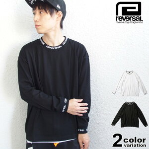 ���o�[�T�� reversal T�V���c ���� LOGO RIB LONG SLEEVE (reversal t�V���c ����t 2020 �z���C�g �u���b�N �i���Z RV20AW103 �X�g���[�g)�y���[���֑Ή��z