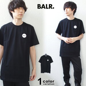 BALR. �{�[���[ T�V���c ���� B1112.1184 ���o�[���S �I���t �X�g���[�g ���E���h ���o�[ �o�b�W T�V���c OLAF STRAIGHT ROUND RUBBER BADGE T-SHIRT ( �����Y �j�� ���f�B�[�X ���� ���j�Z�b�N�X �j�����p BLACK 