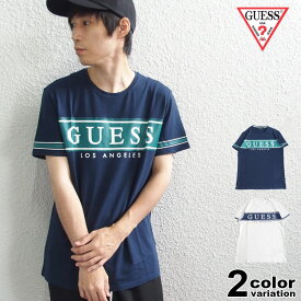 GUESS ゲス Tシャツ 半袖 メンズ レディース バナーロゴ トップス (guess tシャツ トライアングル ロゴ ティーシャツ T-SHIRTS カットソー トップス m93i49k8hm0)【メール便対応】