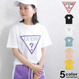 ゲス GUESS Tシャツ 半袖 メンズ レディース TRIANGLE LOGO TEE (guess tシャツ トライアングル ロゴ T-SHIRTS カットソー トップス MJ2K9415)【メール便対応】