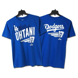 大谷翔平 Tシャツ MLB公式グッズ NEWERA ニューエラ #17 LA Dodgers ロサンゼルス ドジャース 半袖 Tシャツ Los Angeles Dodgers (New Era トップス メンズ レディース 14357873 USモデル 並行輸入品) 【メール便対応】