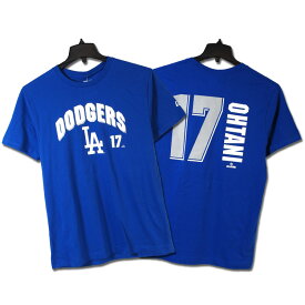 大谷翔平 Tシャツ MLB公式グッズ NEWERA ニューエラ #17 LA Dodgers ロサンゼルス ドジャース 半袖 Tシャツ Los Angeles Dodgers (New Era トップス メンズ レディース 14357874 USモデル 並行輸入品) 【メール便対応】