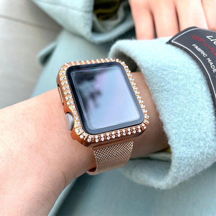 豪華♡ Apple Watch キラキラ ケース　シルバー　ゴールド  38mm