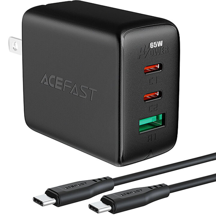 楽天市場 Acefast ブランド スマホ 充電器 急速充電器 Pd 65w Usb充電器 Acアダプター Usbアダプター ケーブルセット 折りたたみ式 Usb C Usb A Typec Typea 3ポート 3台同時充電 高速充電 Ac充電器 Iphone Ipad Macbook スマートフォン ノートパソコン タブレット