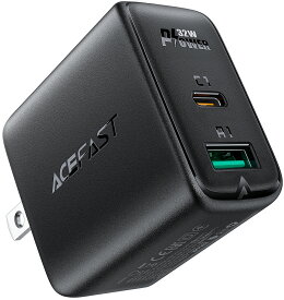 AceFast ブランド USB-C USB-A 急速充電器 PD 20w 2ポート AC チャージャー ACアダプター USBアダプター 充電器 Type-C Type-A 高速充電 AC充電器 折りたたみ式 小型 軽量 コンパクト TypeC iPhone iPad アイフォン スマートフォン スマホ タブレット エースファスト A7