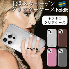 【本日24時まで！10％OFFクーポン！】 iPhone16 ケース iPhone クリア ラメ キラキラ iPhone16e 16e 16 iPhone15 15 Pro iPhone14 iPhone13 iPhone12 12 12Pro 11 XR iPhoneケース 透明 かわいい おしゃれ ワイヤレス充電 holdit 北欧 ブランド