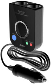 【10日までポイント5倍！最大10％OFFCP配布中】ノイズレスSuper電源ソケット「PLUSING（プラッシング）」（2連ブラック）　USBポート付き 車の電源ノイズの解消にXL-2100　(Lauda) ラウダ■
