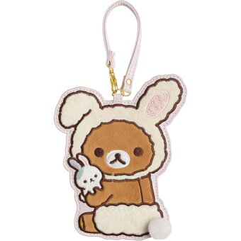 楽天市場 リラックマ グッズ パスケース お花畑の小さな子うさぎ キャラクターズショップ ラフラフ