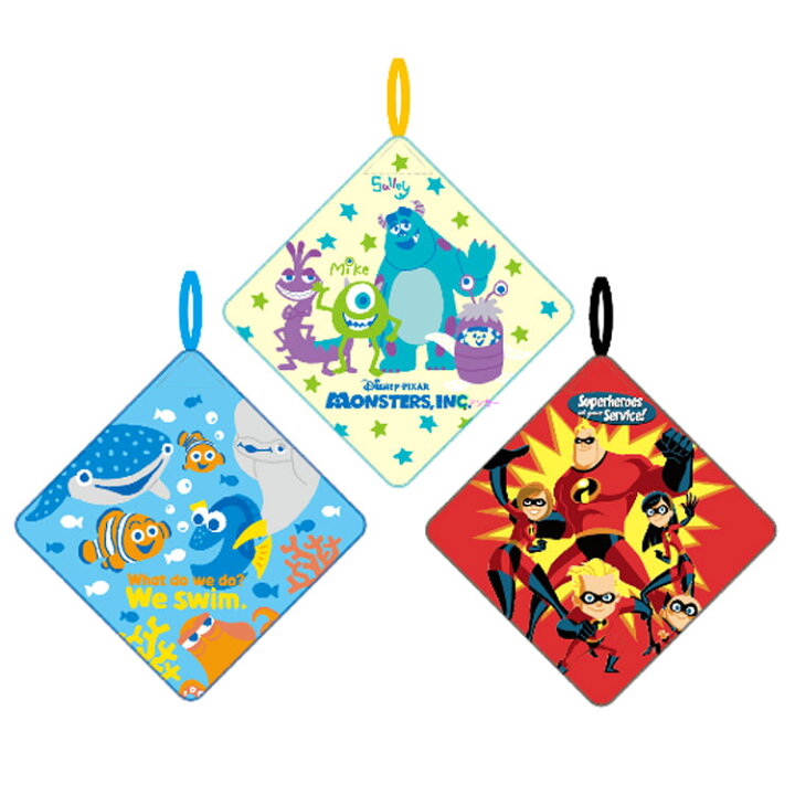 楽天市場 ディズニー ピクサー グッズ ループタオル3枚組 ファンコレクション 新入学 新入園 6700 キャラクターズショップ ラフラフ