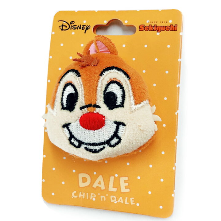 楽天市場 ディズニーチップ デールグッズ ぬいぐるみマスコットバッジ デール キャラクターズショップ ラフラフ